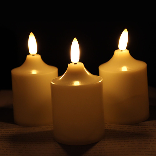 24 Velas Decorativas Luz Led Mecha De Movimiento Luz Calida