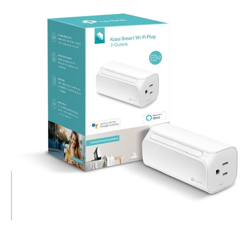 Enchufe Wi-fi Smart Plug Tp-link Wifi 2.4ghz 2 Tomas Hs107