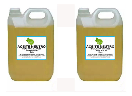 Aceite Para Masaje Neutro Sin Fragancia 2x5 Lt Belgrano Caba