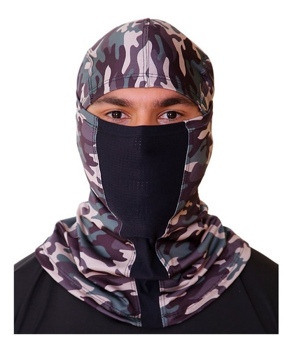 Imagem 8 de 9 de Touca Ninja Mascara Balaclava Camuflada Uv50+ Outdoor Sports