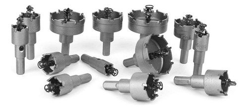 13 Brocas Copa Sierra Hss De Carburo Para 16-53mm