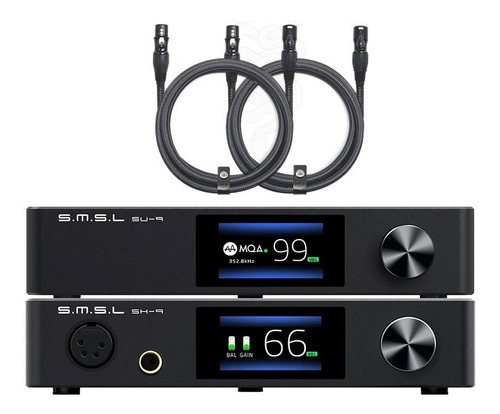 Setup Smsl Dac Su-9 Pro + Headphone Amp Sh-9 + Cabos Xlr