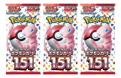 3 Packs) Pokemon Card Game Japanese Scarlet & Violet 151 Sv