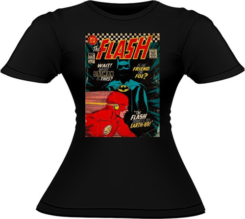 Polera Mujer Algodón Dc Comics Colección Flash