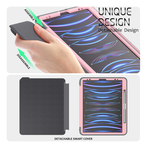 Funda Desmontable For iPad Pro 12 9 3th 4th 5th 6th Gen