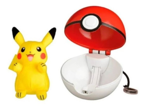 Pokémon Pop Action Pikachu + Pokébola - Mundo Plush - Wct
