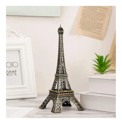 Torre Eiffel Paris Francia 32 Cm Metal Decorativo Hogar