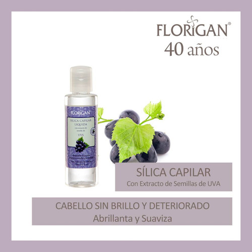 Silica Capilar Con Extractos Semilla De Uva Florigan® 2pzs