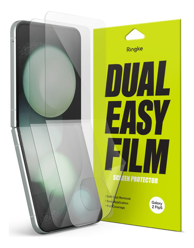 Film Para Galaxy Z Flip 5 Ringke Dual Easy Pack X2 Pantalla