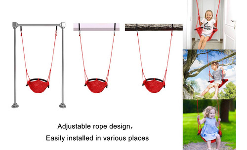 Asiento De Columpio Para Niños Con Cuerda Resistente Para