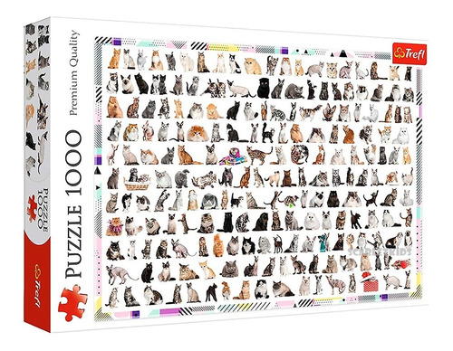 Puzzle Rompecabezas 1000 Piezas Trefl Gatos Collage Scarlet