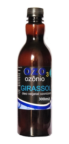 Óleo Ozonizado De Girassol 300ml Ozônio Mais De 30 Funções