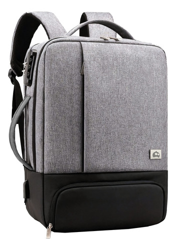 Mochila Antirrobo Para Laptop Doble Vista Usb Con Seguro