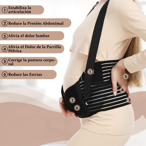 Faja Para Embarazadas Soporte Maternal Con Chaleco Ajustable