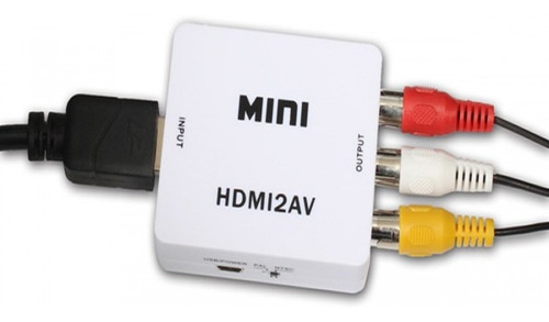 Adaptador Hdmi A Rca O Convertidor Hdmi A Rca 1080p Hdmi2av 