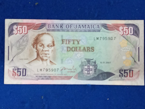 Jamaica 50 Dollars 2007 * Samuel Sharpe *