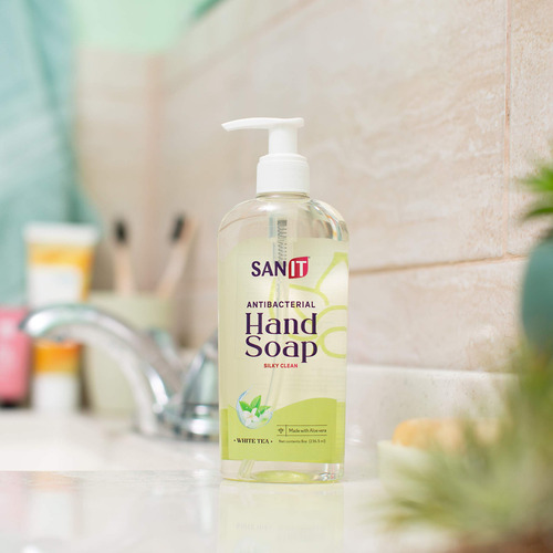 Sanit - Recambio De Jabón De Manos De Gel Líquido Antibacter