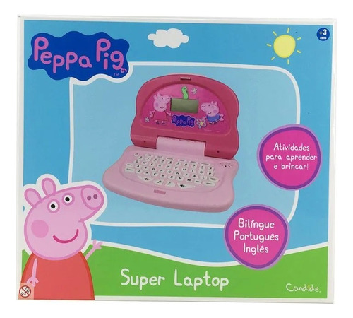 Laptop Infantil Mini Game Bilíngue Peppa Pig - Candide 