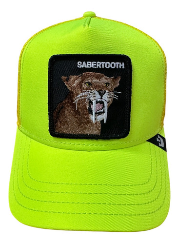 Gorra Goorin Bros Sabertooth Amarillo Neon Original Animales