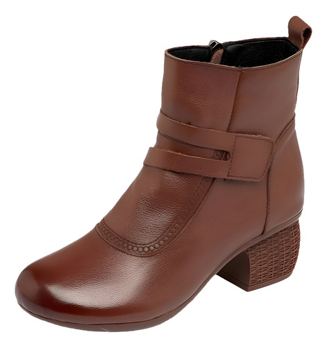 Botines Damas Botas Cortas Clásico Casual Moda Martin Tacón
