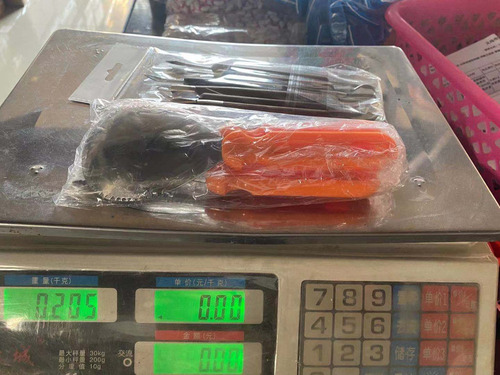 Juego De Cuchillos For Trinchar Frutas Y Verduras X11