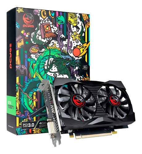 Placa Vídeo Pcyes Geforce Gtx 1050 Ti, 4gb Gddr5, 128 Bits