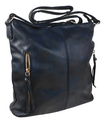 Bolsa Para Dama Ligera Con Asa Ajustable 100% Original Color Negro