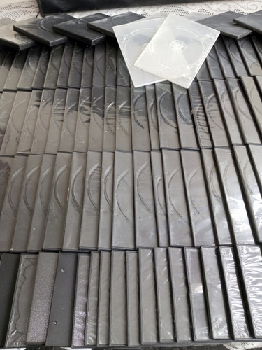 Estuches,porta Dvd,cd,blue Ray-negros-transparentes(160und). (Usado)