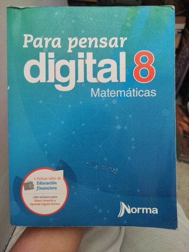 Para Pensar Digital Matemáticas 8 - Norma Original 