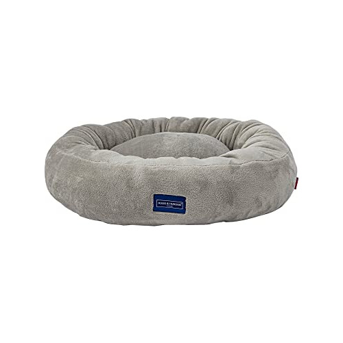 Round Donut Dog Bed Luxury Ultra Comfortable Washable P...