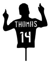 Comprar Cake Topper Adorno Torta - Messi Nombre Numero Personalizado