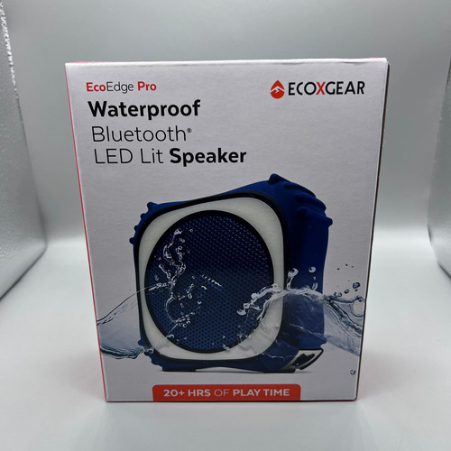 Altavoz Impermeable Ecoxgear Prueba Agua Bluetooth Led Color