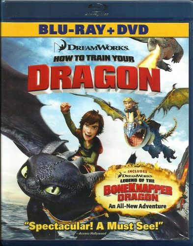 Como Entrenar A Tu Dragón | Blu Ray + Dvd Película Nuevo