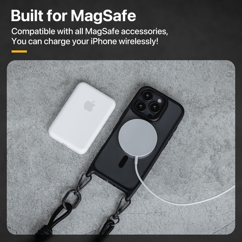 Capa Mageasy Para iPhone 16 Pro Max 6.9 Com Alça Tiracolo