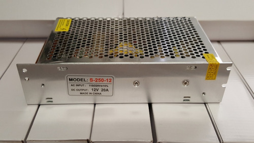 Imagen 3 de 4 de Fuente De Poder Regulador Tira De Led 12v 20a 250w Ledshopmx