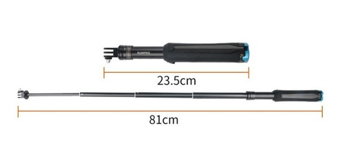 Imagen 3 de 9 de Selfie Stick Gopro Hero 9 8 Max 5 Black Retractil Aluminio