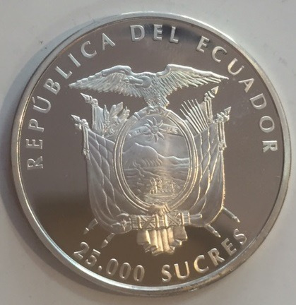 Imagen 2 de 4 de Moneda Ecuador Copa Mundial De La Fifa Alemania 2006 Plata
