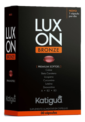 Luxon Bronze - 30 Cápsulas - Katiguá Sabor Sem Sabor