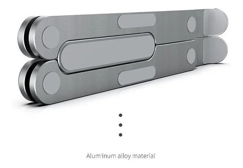 Imagen 7 de 10 de Soporte Aluminio Portatil P/notebook Tablet Jd Lp1018a Cuota