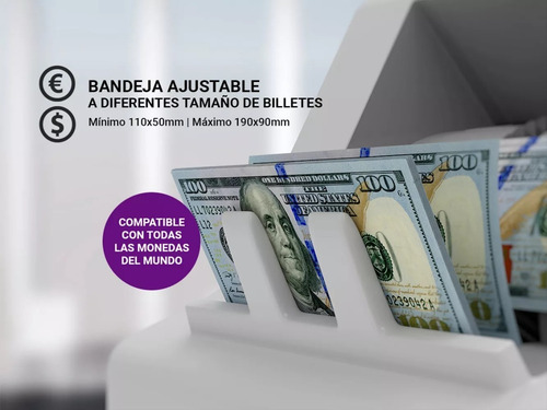 Contadora Billetes Contar Máquina Cuenta Dinero Detector