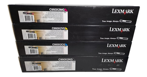 Toner Lexmark C950 Combo X 4 Original C950x2kg Cg Yg Mg