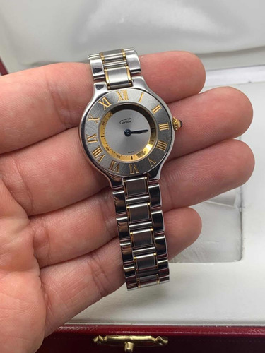 reloj cartier siglo 21 oro acero