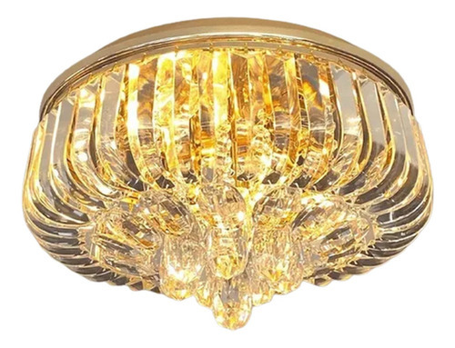 Plafon Clássico De Cristal Legítimo K9 (58004/400 Gd) Cor Dourado Bivolt