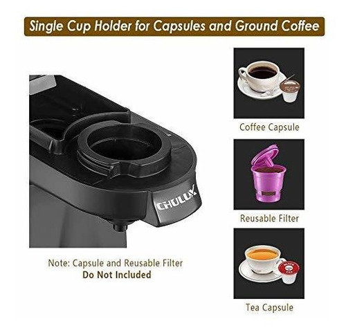 Cafetera Para Capsula De Una Taza Con Deposito De 12 Onzas,