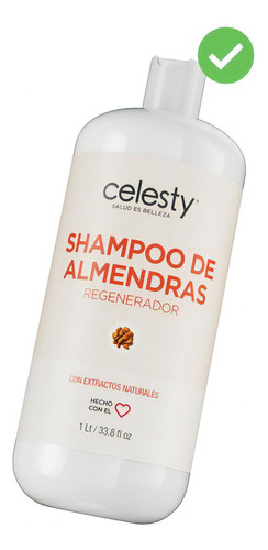  Shampoo Proteína Almendras 1l Celesty® Cabello Seco