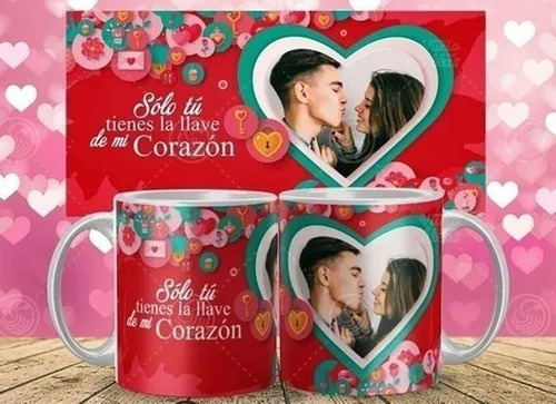 Imagen 3 de 9 de 20 Plantillas Sublimación Tazas / Día De Los Enamorados