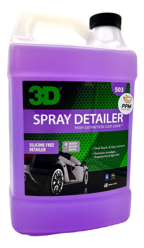 Imagen 1 de 1 de 3d Spray Detailer Lubricante Para Descontaminar 1gal.