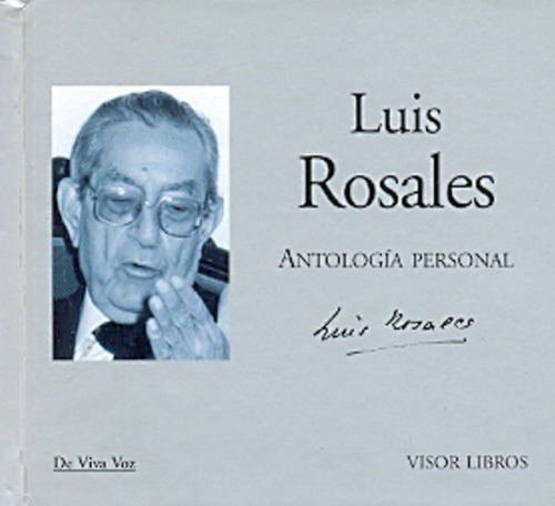 Antologia Personal - Rosales, Luis, De Rosales, Luis. Editorial Visor En Español