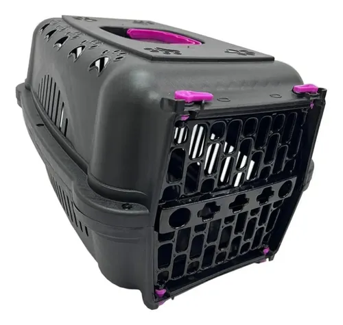 Caixa Transporte Durapet's Para Cães Gatos Pequenos Até 10kg Rosa...