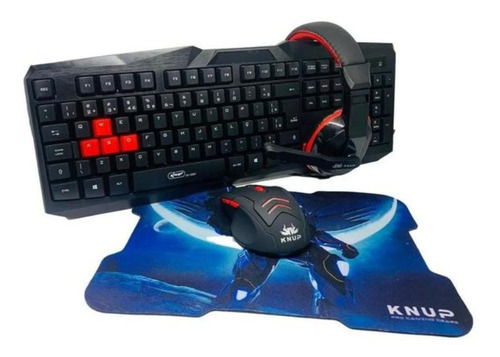 Imagem 3 de 9 de Kit Teclado E Mouse Gamer Headset + Mouse Pad Top De Linha